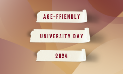 Age-Friendly University Day graphic