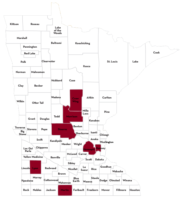 MN counties reach
